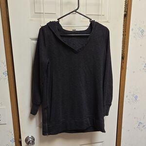 Old Navy Black V-Neck Hoodie